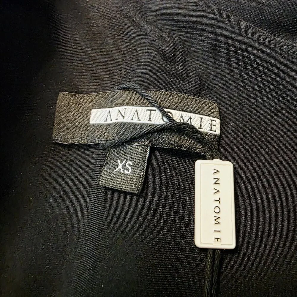 ANATOMIE Gray Black Puffer Vest Women Sz XS Quilted Full Zip Sleeveless READ - Picture 6 of 9
